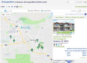New Toggle Map Feature on NVHousingSearch.org